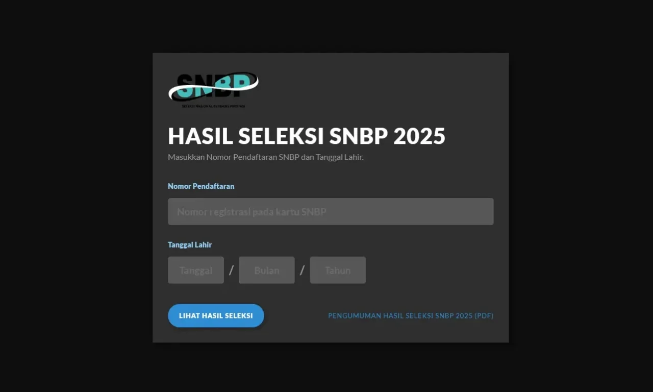 Pengumuman SNBP 2025